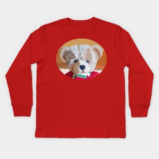 Teddy Bear Portrait Kids Long Sleeve T-Shirt